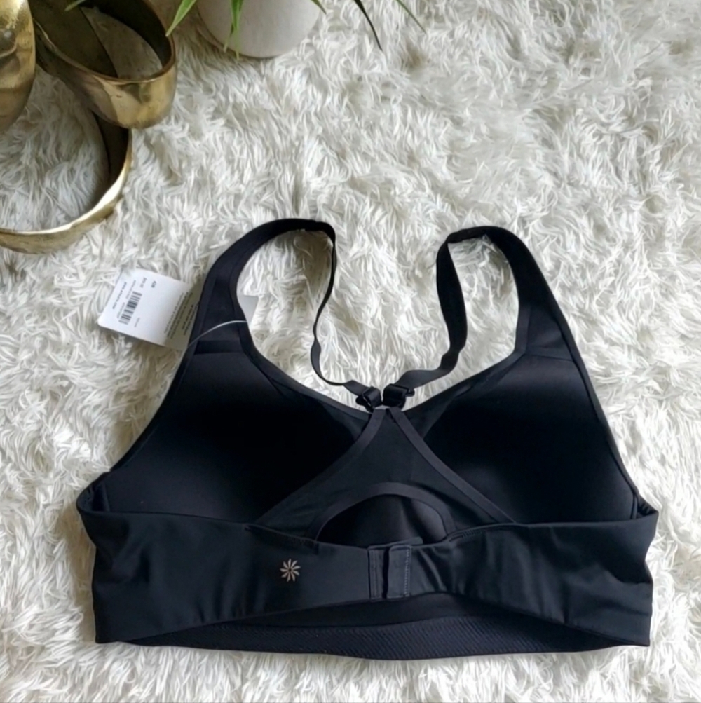 ATHLETA Advance Bra B-G Black High Impact Sports Bra Size 42B #405744 RT$69 NEW - Picture 6 of 10